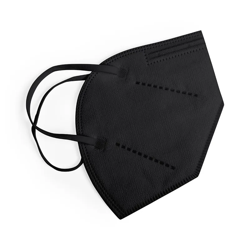 Mascherina FFP2 con Elastici Auricolari Nera DPI III 10 Pezzi - immagine 2