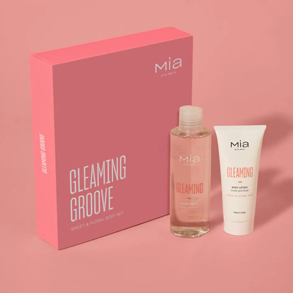 MIA COSMETICS GLEAMING GROOVE SET Confezione Bagnoschiuma + Lozione corpo
