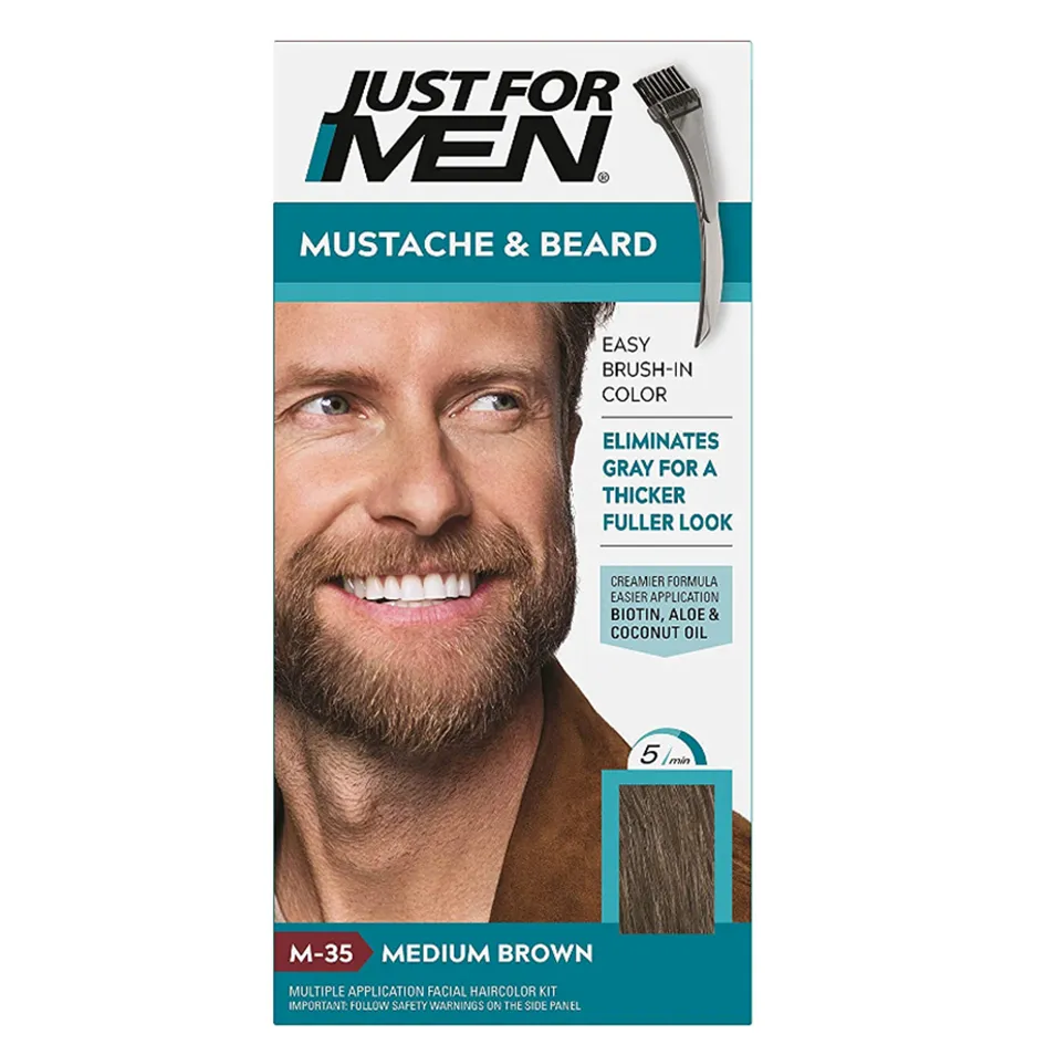 JUST FOR MEN Tinta Barba e Baffi – Castano Medio