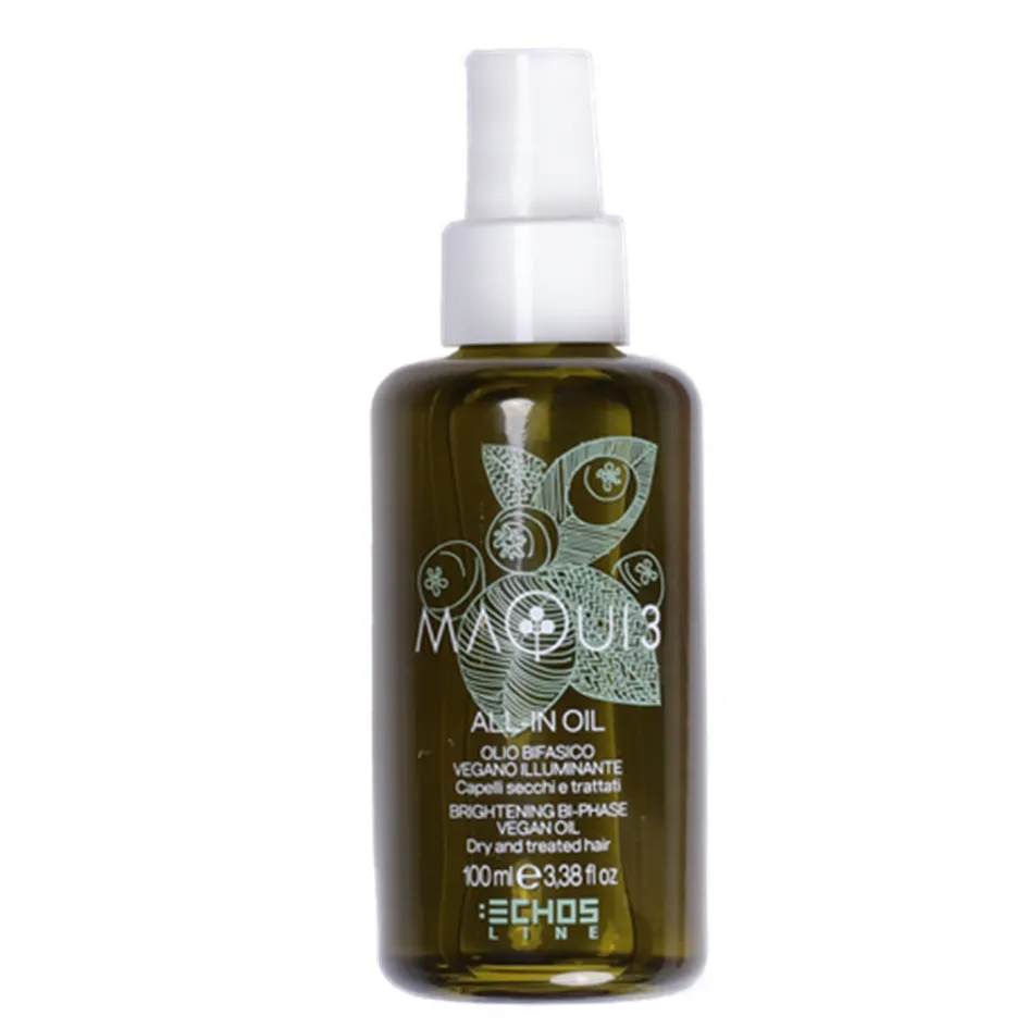 ECHOSLINE MAQUI Olio Bifasico BIOLOGICO Illuminante Capelli Secchi (100ml)