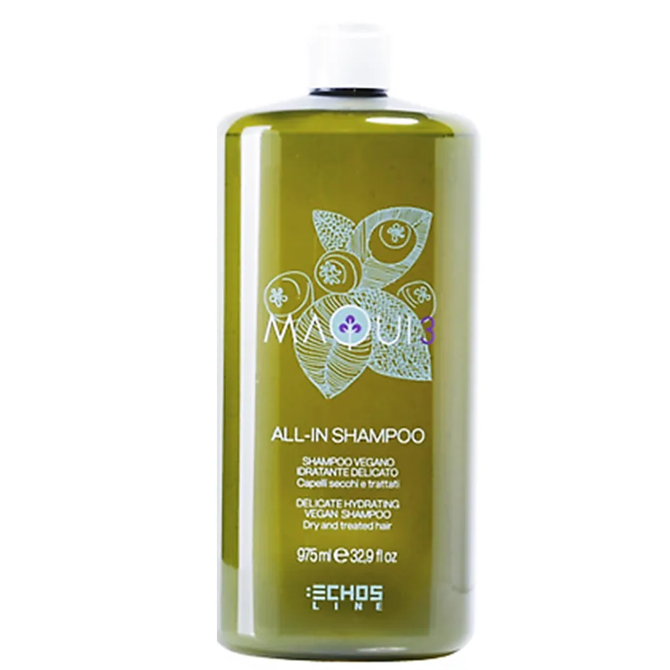 ECHOSLINE MAQUI Shampoo Vegano Idratante con Ingredienti Naturali (975ml)