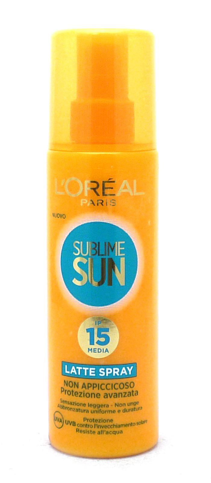 L’Oreal Sublime Sun Spray Nebulizzatore SPF 15 200 ml